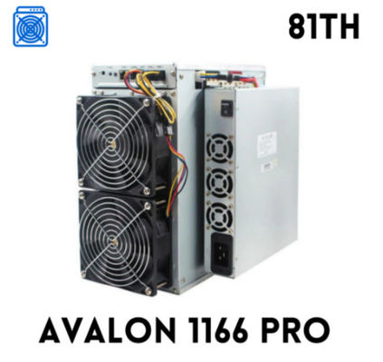 Avalonminer Canaan Avalon A1166 Pro BTC মাইনিং মেশিন 68তম 72তম 75তম 78তম 81তম